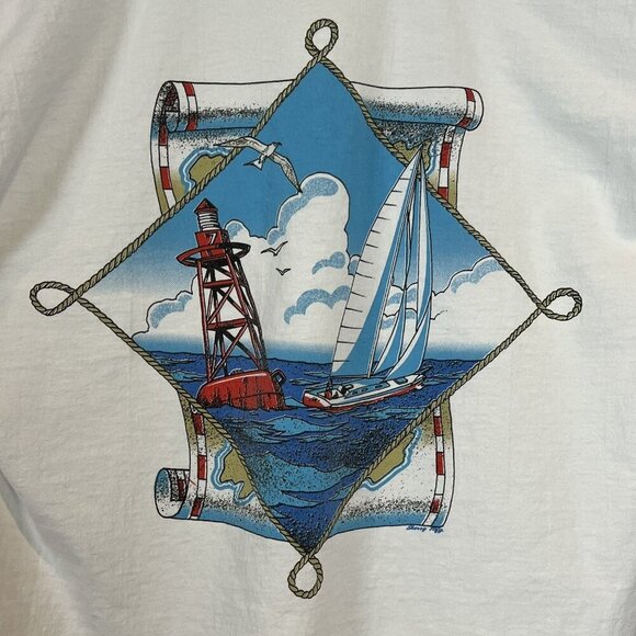 Sherry's Best Other - Pensacola Florida Souvenir T Shirt Single Stitch Size Large Vintage Distressed